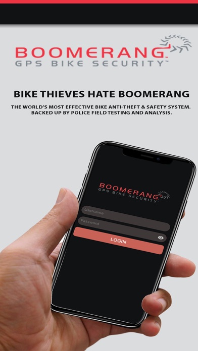 Boomerang's Cyclotrac GPS Bike Screenshot