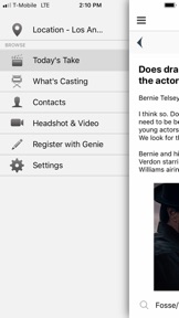 Actor Genie App screenshot