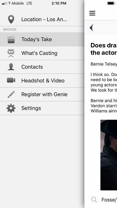 Screenshot #2 pour Actor Genie App