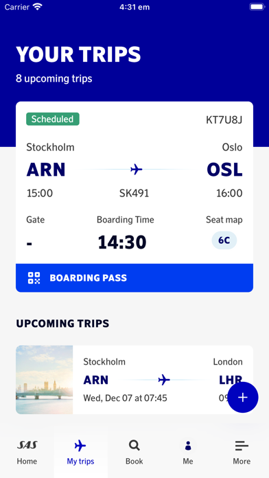 SAS – Scandinavian Airlines Screenshot