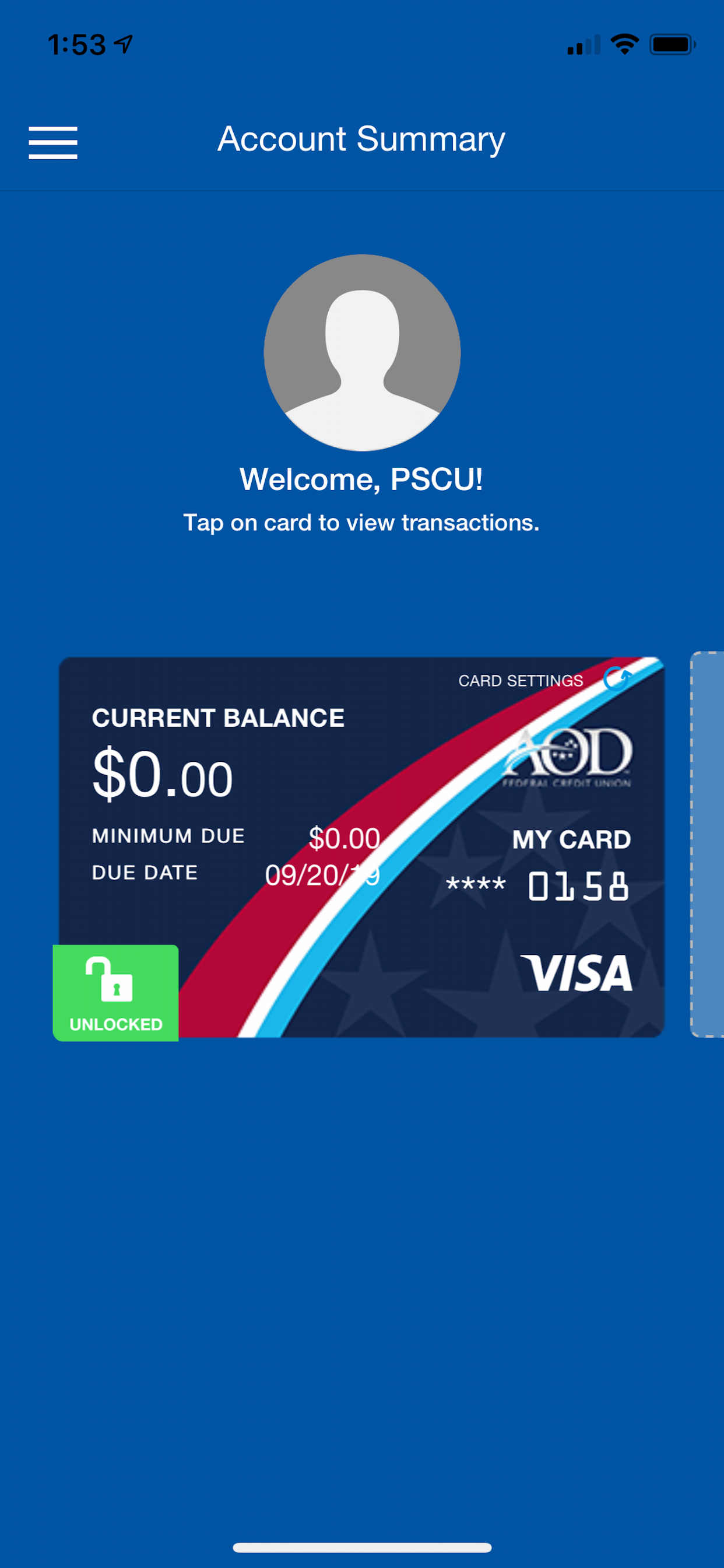 AOD Card Controls