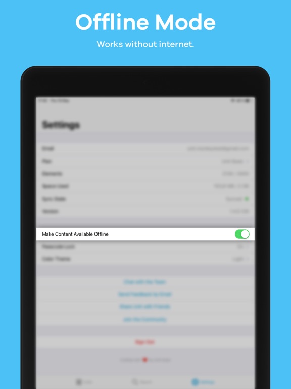 Unit: Notes, Todos, Lists iPad screenshot 5 - Productivity app