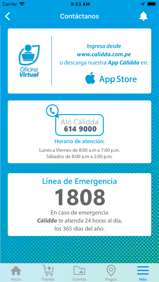 #4. Cálidda - Oficina Virtual (iOS) 由: Gas Natural de Lima y Callao S.A.