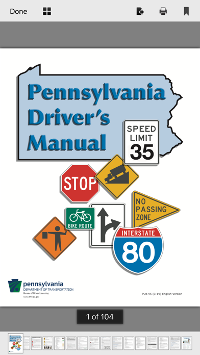 Pennsylvania DMV Test Prep iPhone screenshot 8 - Education app