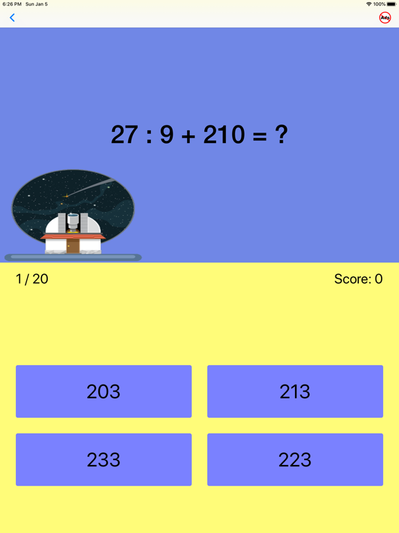 Fourth Grade Math Quiz iPad screenshot 9 - Education app