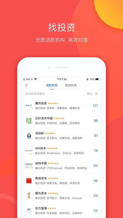 企名片创投－创投服务平台 screenshot-8