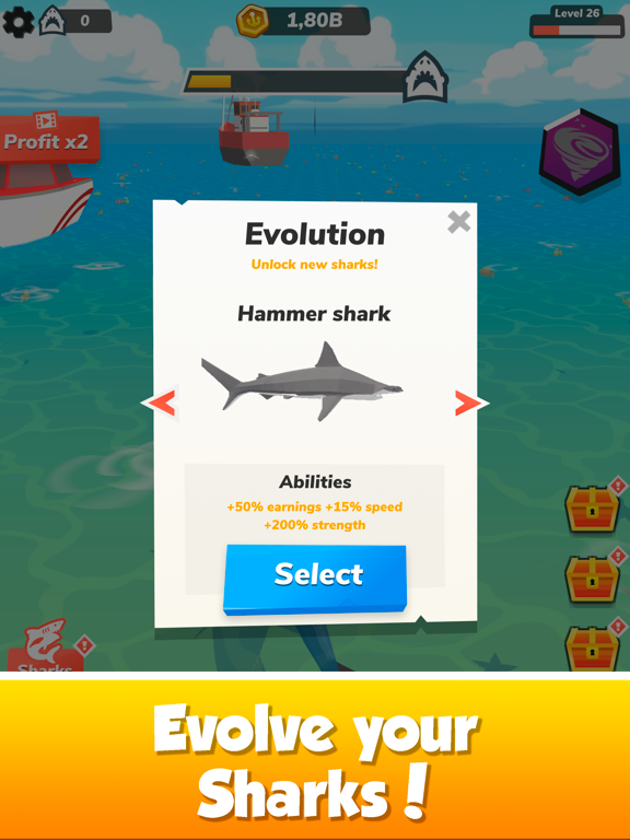 Screenshot #6 pour Idle Shark World - Tycoon Game