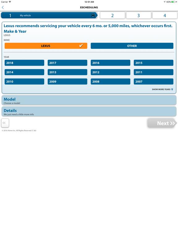 Lexus Southwest Houston iPad screenshot 5 - Shopping app