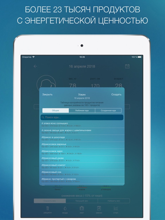 Screenshot #6 pour Дневник Питания - Мой Рацион!