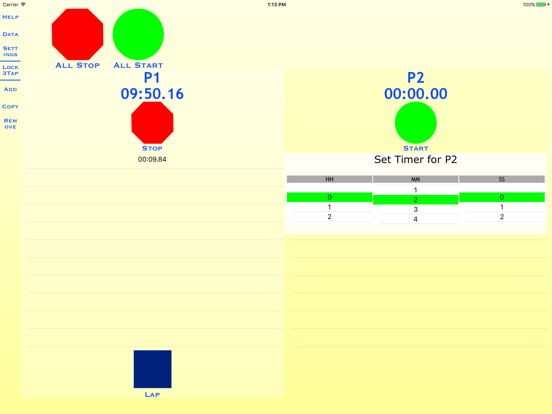 MultiTrack Stat! iPad screenshot 4 - Sports app