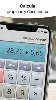calculadora plus con memoria iphone capturas de pantalla 2