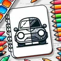 Cars Coloring book paint game