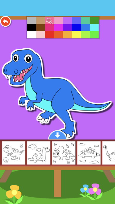Dinosaur puzzle Doodle Colorinのおすすめ画像1