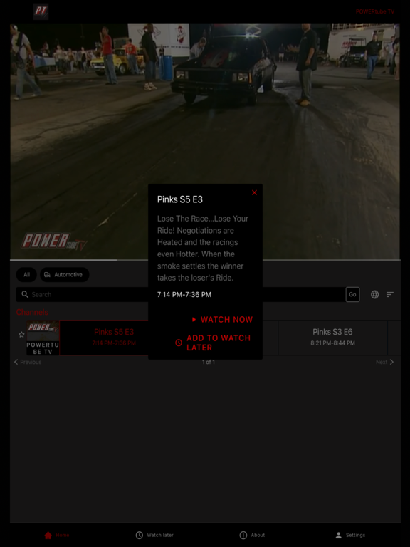 POWERtube TV iPad screenshot 2 - Entertainment app