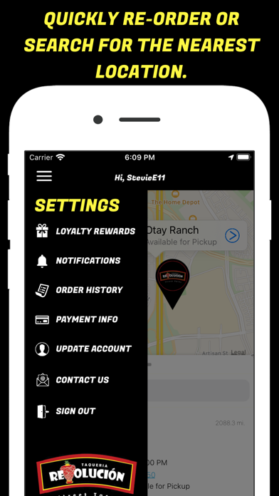 Taqueria Revolución iPhone screenshot 1 - Food & Drink app