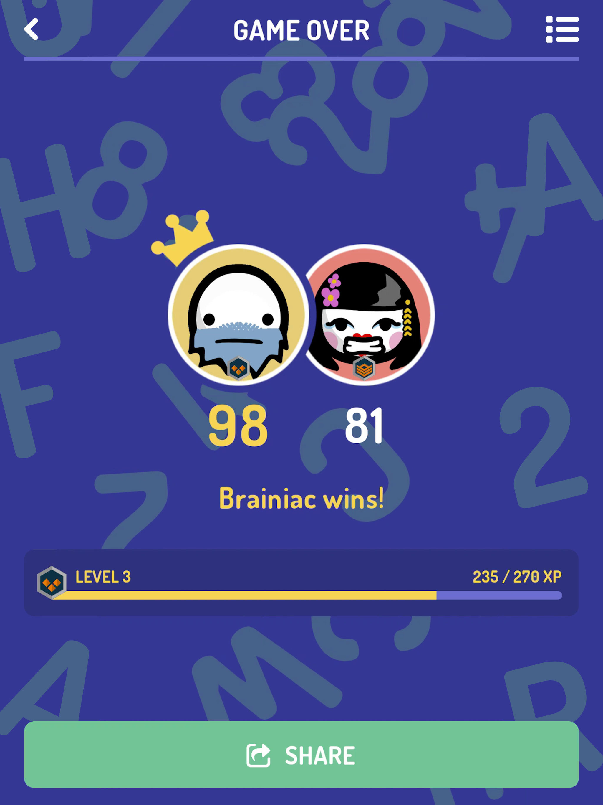 Brainito - Words vs Numbers