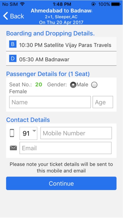Intercity Travels screenshot