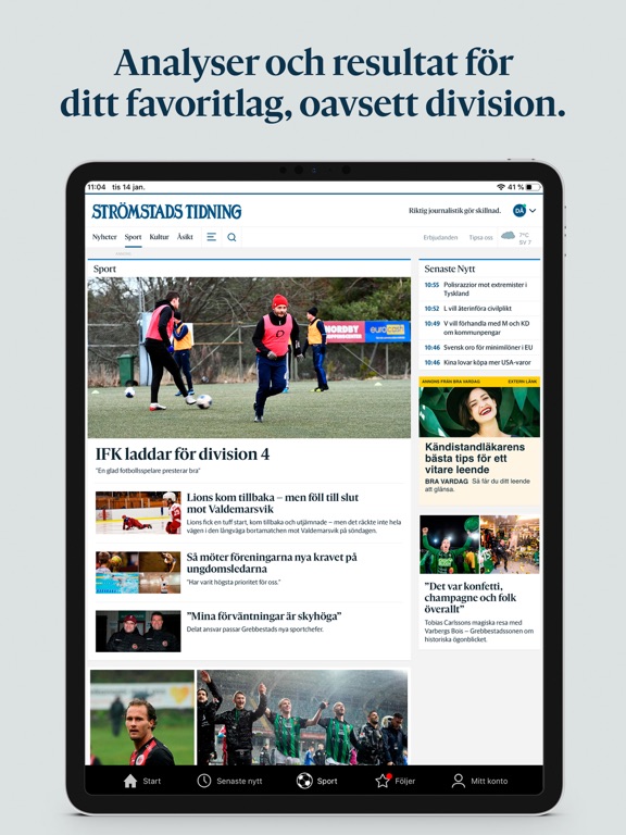 Strömstads Tidning iPad screenshot 4 - News app