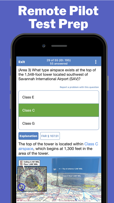 Screenshot 1 of Remote Pilot Test Prep - 107 App