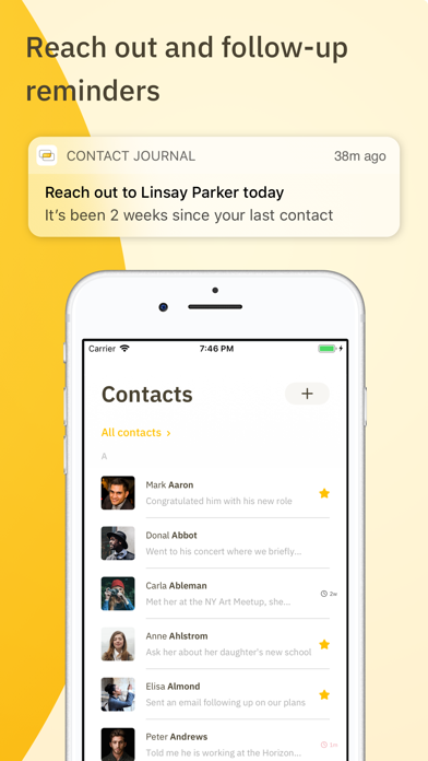 Screenshot #3 pour Contact Journal - Personal CRM