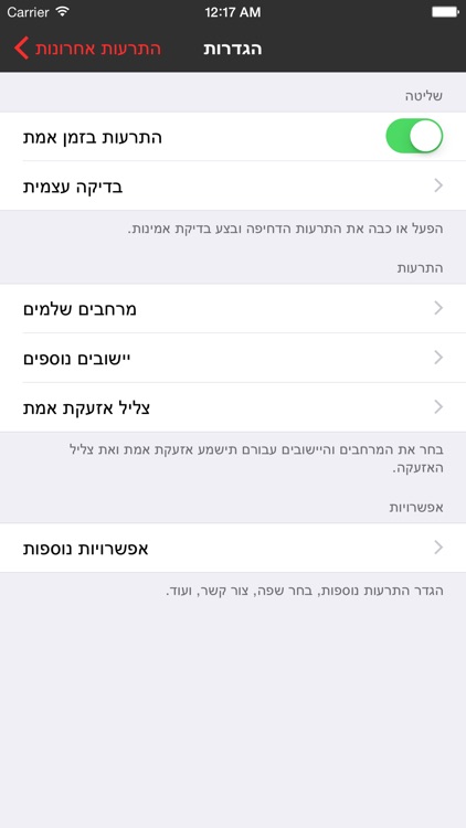 RedAlert - Alerts in Israel