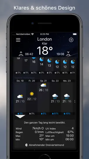 Screenshot von MWetter | Wettervorhersage auf dem iPhone 3