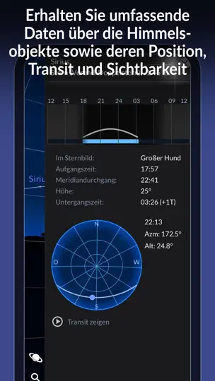 Screenshot von The Sky Pro By Redshift auf dem iPhone 7