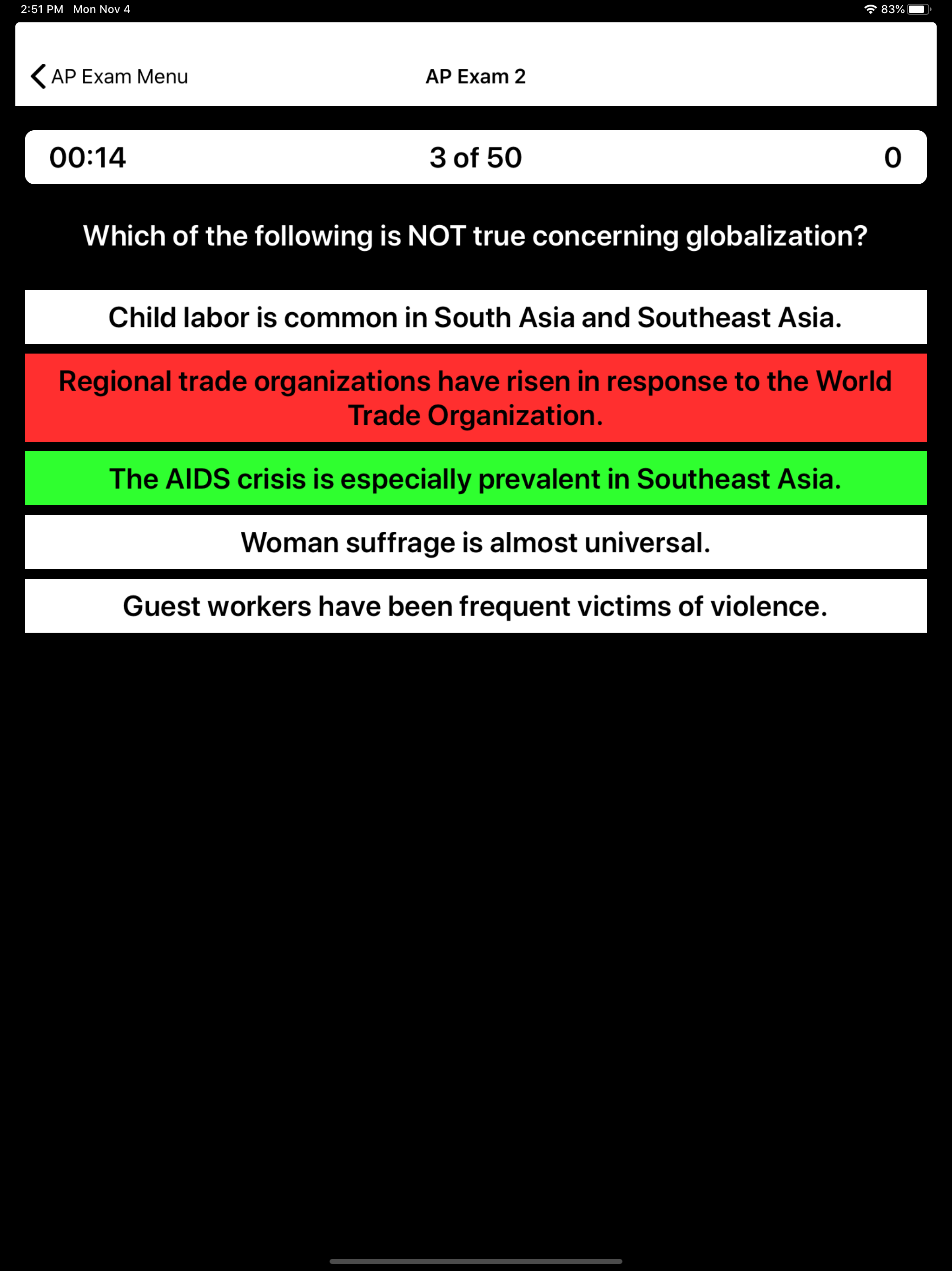 AP World History Prep screenshot 14