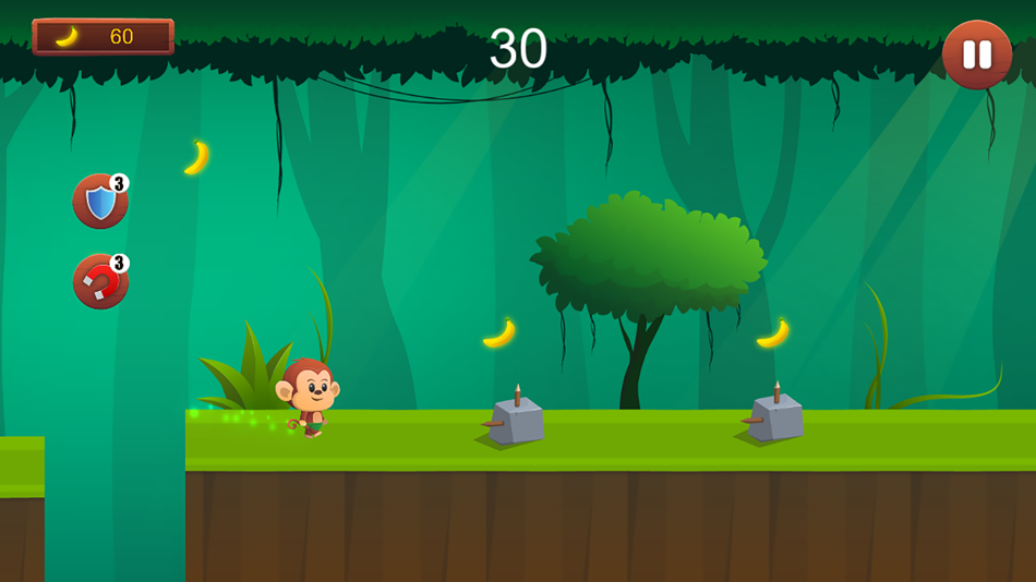 #2. Monkey Run, Jump & Go Bananas! (iOS) 来自: Sarawut Chakit