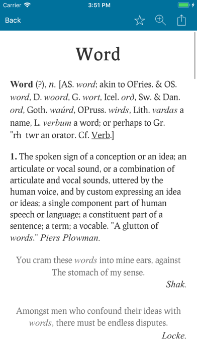 Webster's 1913 iPhone screenshot 3 - Education app