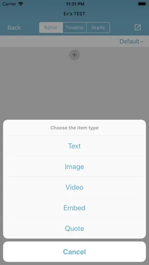 Live Blog Reporter screenshot 4