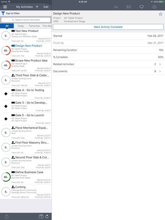 Screenshot #5 pour Oracle Primavera P6 EPPM