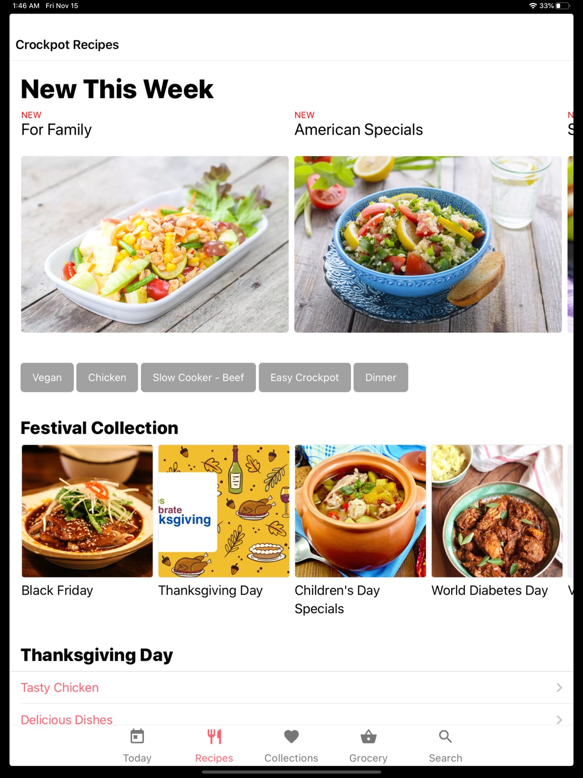 Crockpot Recipes-Meal Planner ipad screenshot 1
