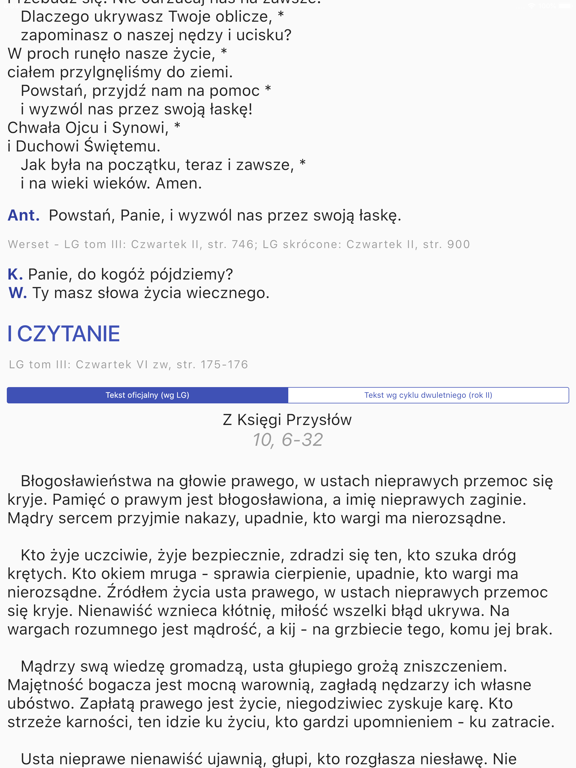 Brewiarz iPad screenshot 7 - Book app