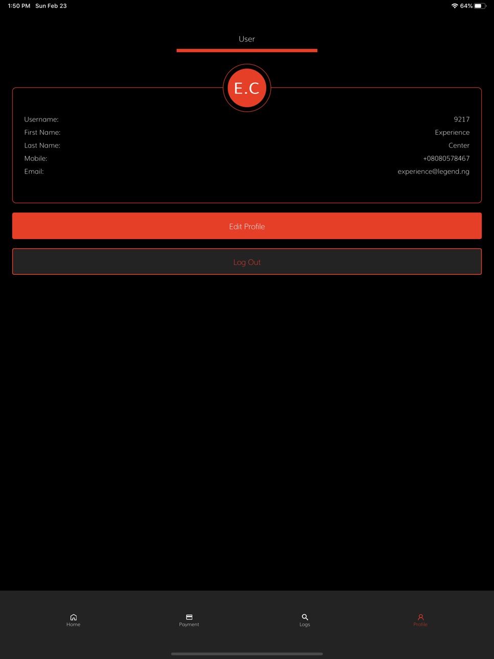 iPad screenshot