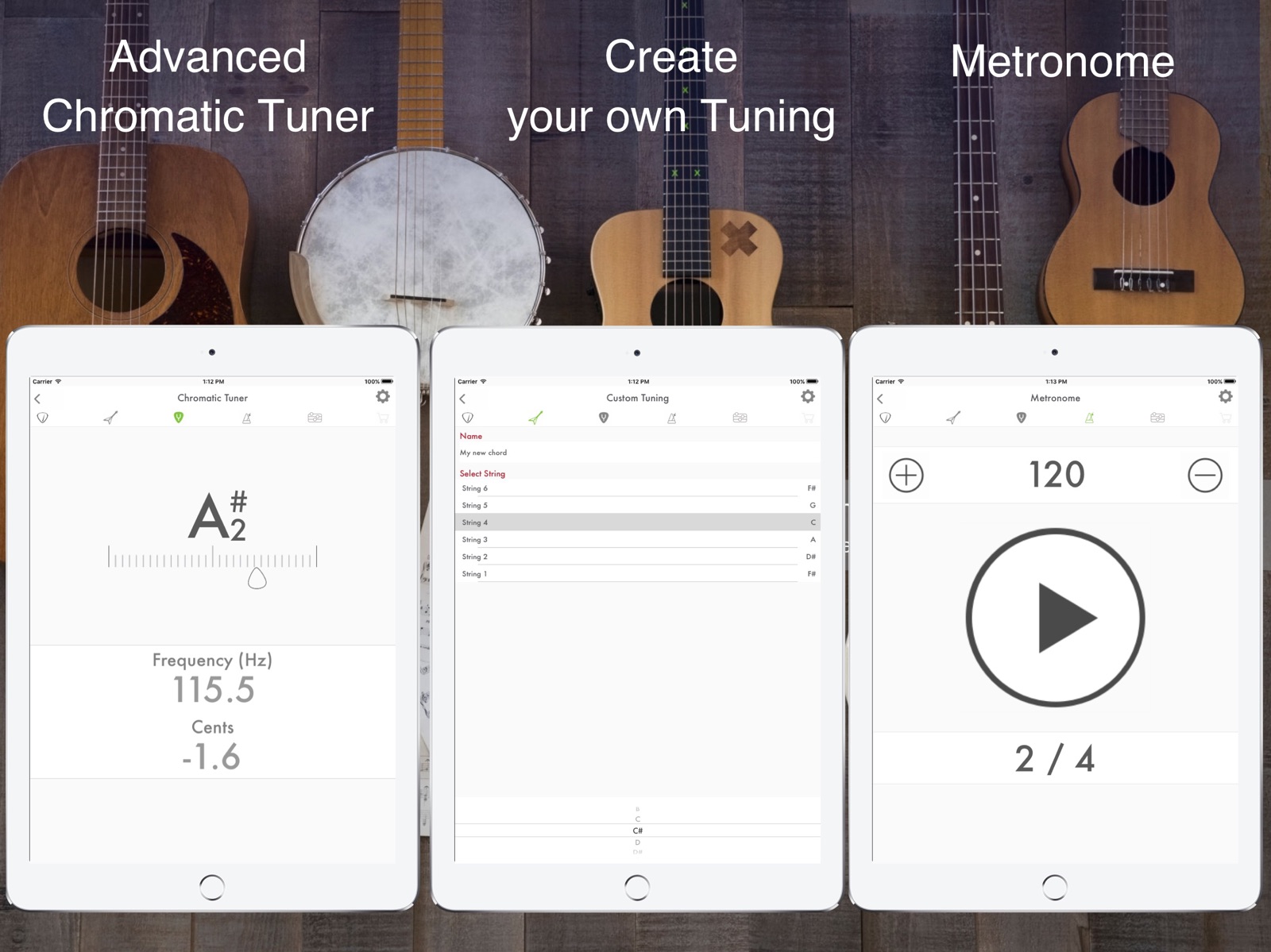 Guitar Tuner: Bass and Ukulele ipad screenshot 3