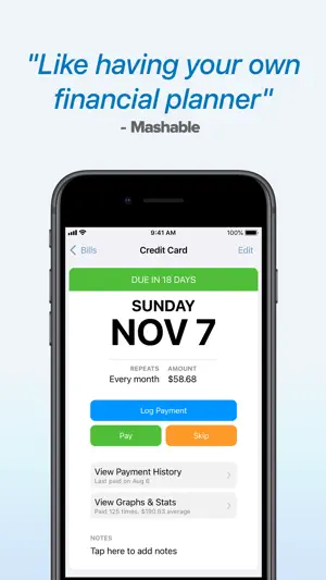 Chronicle - Bill Organizer screenshot 2