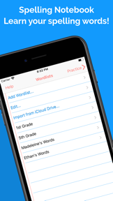 Spelling Notebook Premium screenshot