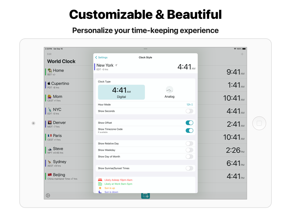 #4. World Clock Timezone Converter (macOS) Podle: Lasmit TLB Ltd