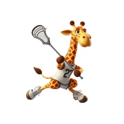 Lacrose Giraffe Stickers