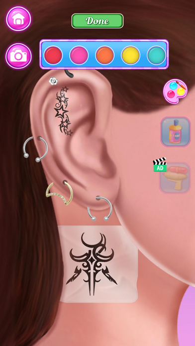 Ear Piercing & Tattoo Games Screenshot