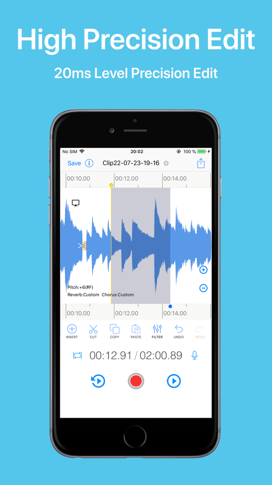 #1. EZAudioCut (iOS) 由: 龙刚 李