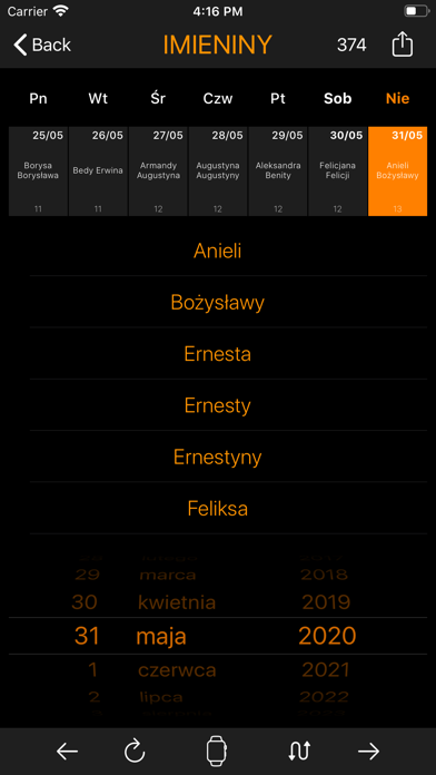 Kalendarz Świąt Nietypowych Screenshot