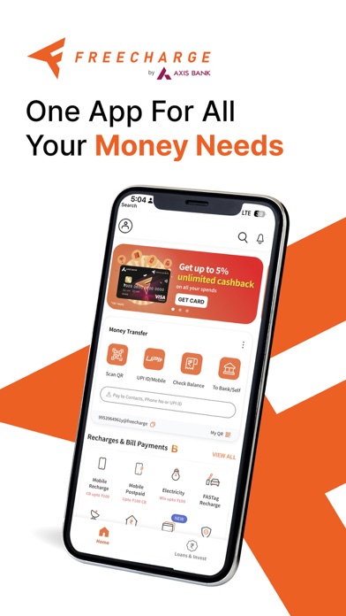 Freecharge: UPI, Credit Cards Screenshot