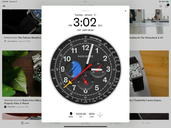 Hodinkee: All Things Watches iPad screenshot 4 - Lifestyle app