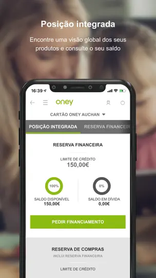 Capture d'écran de Oney Portugal sur iPhone 6