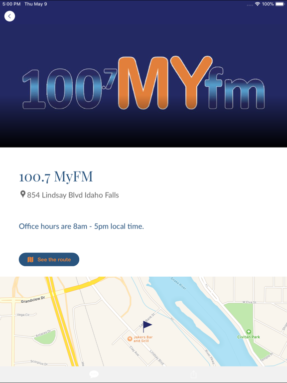 MYFM 100.7 iPad screenshot 6 - Music app