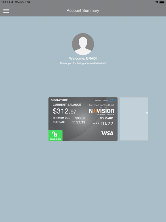 Screenshot #5 pour Nuvision Card Management