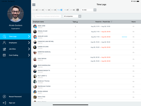 Screenshot #5 pour MobiClocks Admin