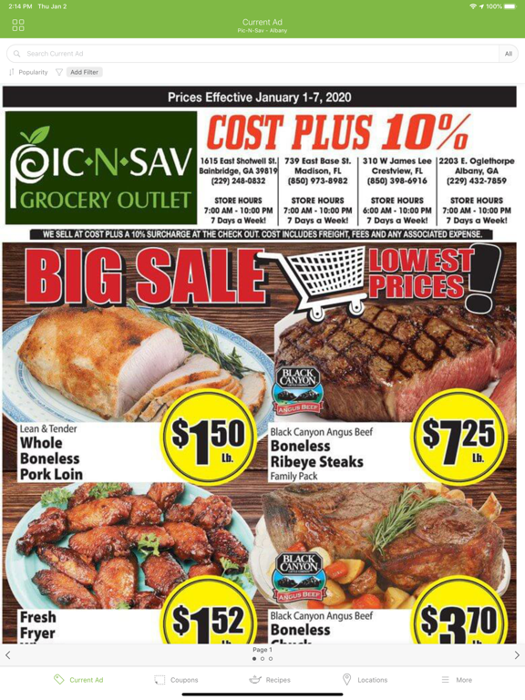 Pic-N-Sav iPad screenshot 2 - Shopping app